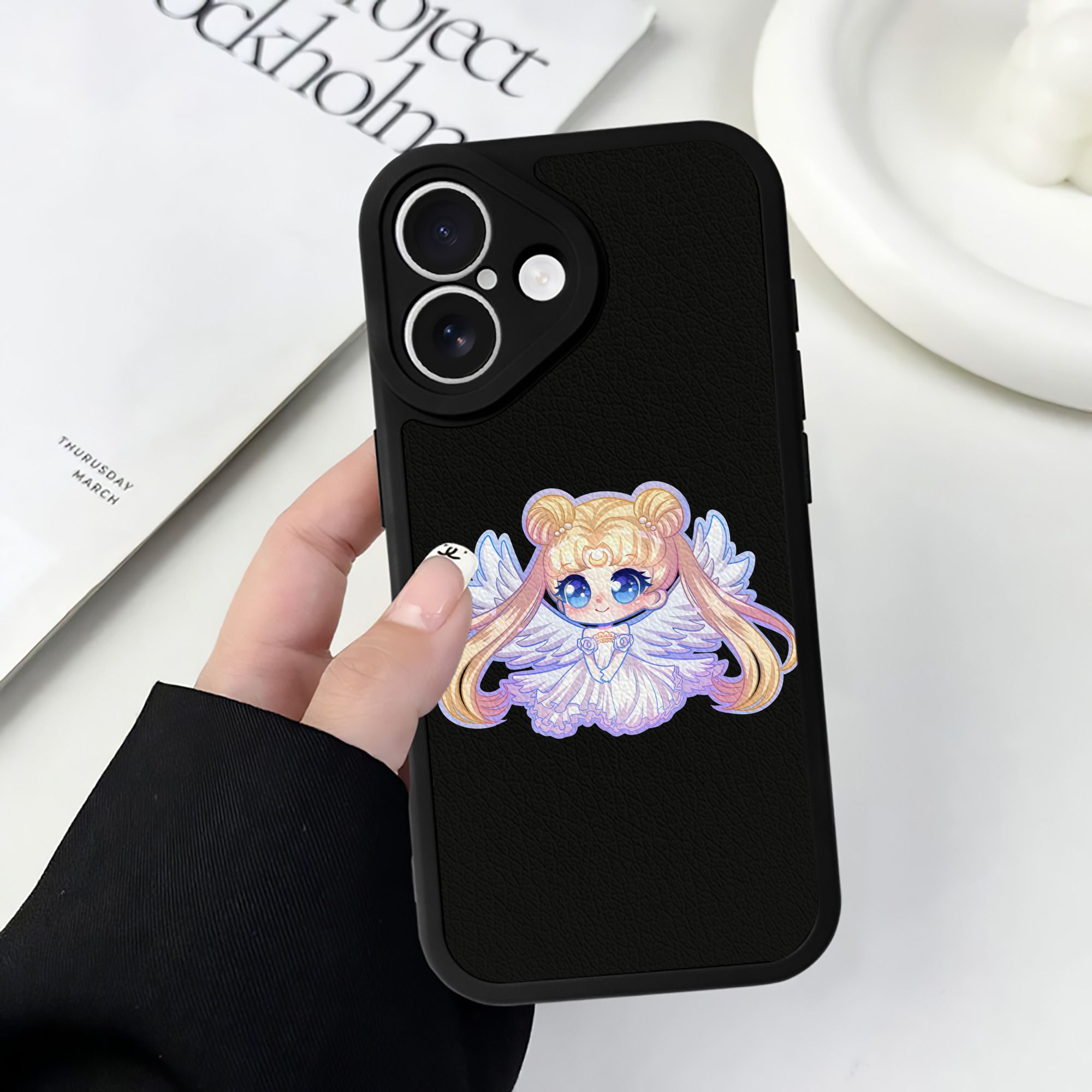 （画像用） 美少女戦士セーラームーン 愛野 美奈子 あいの みなこ Sailor Moon Aino Minako 【iPhone 16シリーズ対応】シリコンスマホケース（レザー調） 材質：シリコン